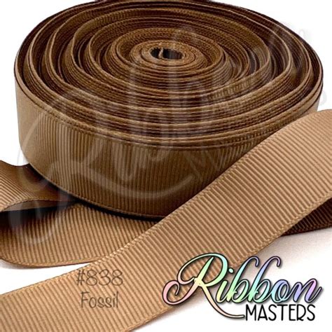 Fossil Solid Color Grosgrain Ribbon Ribbon Masters