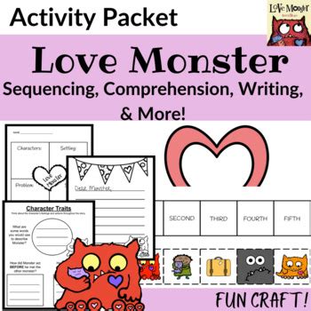 Love Monster Activities | Social Emotional Learning | Reading Comprehension