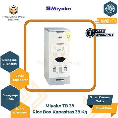 Jual Miyako Tb Rice Box Tempat Beras Tb Kg Shopee Indonesia