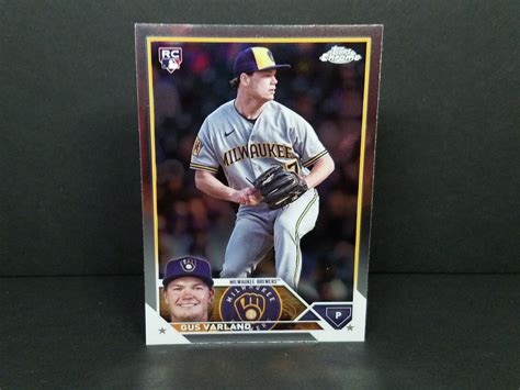 Chrome Update Usc Gus Varland Brewers Rc Base Rookie Card