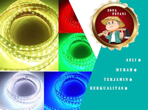 Jual LED STRIP SELANG 220V 8 WATT Per METER SUPER TERANG SMD 5050 LED