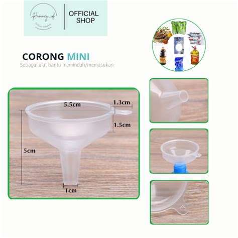 Jual HOMMEY ID CORONG MINI MINYAK PARFUM KECAP MADU PLASTIK CORONG