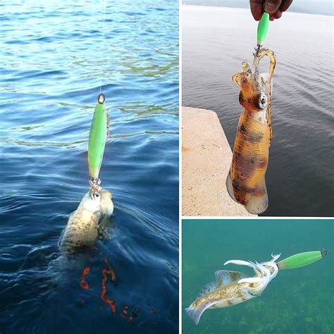 Luminous Green Squid Jig Hook Deep Sea Drop Underwater Squid Jigs