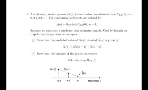 Solved 3 A Stationary Random Process X N Has An Chegg