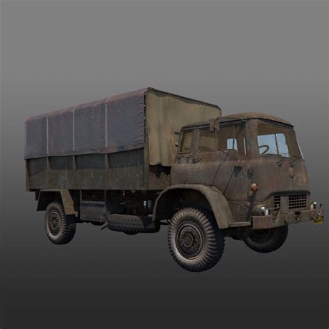 3d model army truck