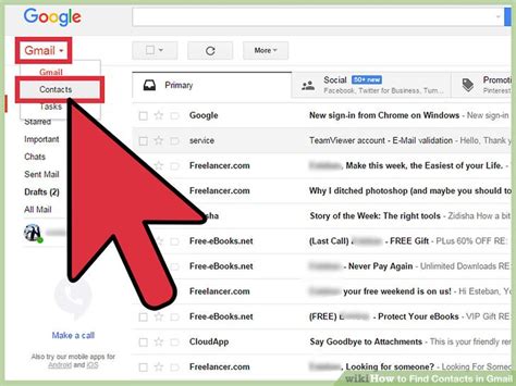 3 Ways To Find Contacts In Gmail Wikihow