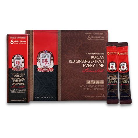 Get Everytime Limited Extract Stick Pack Korean Red Ginseng