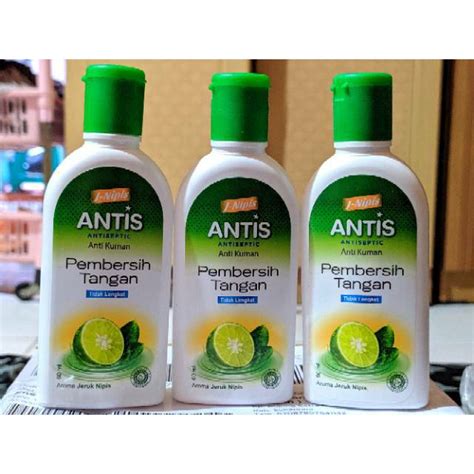 Jual Antis Antiseptic Hand Sanitizer Gel Jeruk Nipis 60ml Shopee