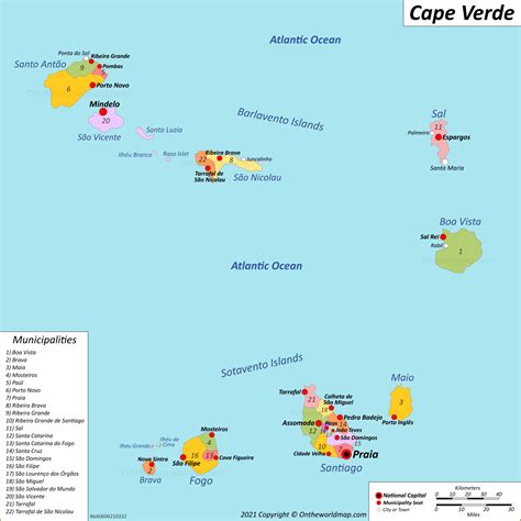 Detallado mapa de ubicación de Cabo Verde en África Cabo Verde África