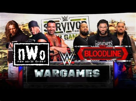 New World Order Vs The Bloodline Wargames WWE 2k24 NWO Wwe2k24