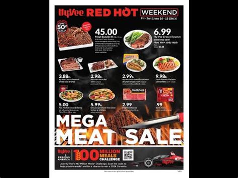 Hy Vee Red Hot Mega Meat 3 Day Weekend Sale Ad Flyer 06 16 2023 06 18