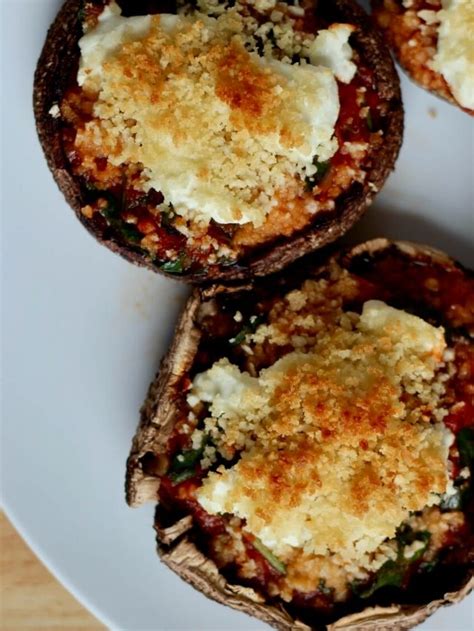 Easy Vegetarian Stuffed Portobello Mushrooms Everyday Homemade