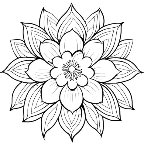 Ilustraci N Vectorial Detallada De La Flor De Cinco P Talos Vector