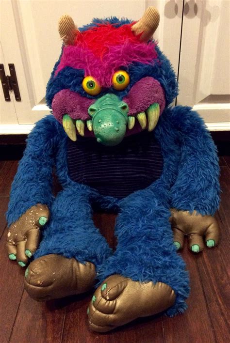 Original 1986 Amtoy My Pet Monster Large Plush Doll Pet Monster Plush