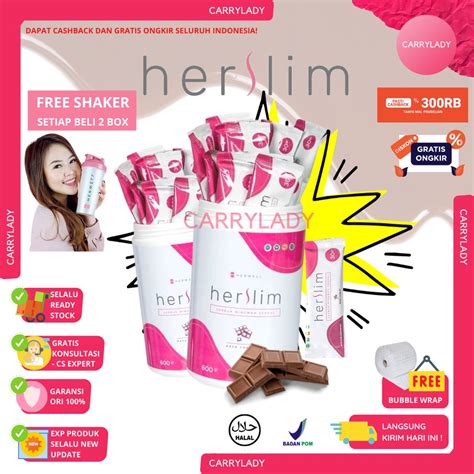 Jual Herslim Box Isi Sachet Herwell Meal Replacement Pengganti