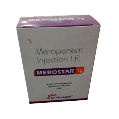 1g Allopathic Meropenem Injection Ip Packaging Type Glass Bottle At Rs 350 Vial In Ahmedabad