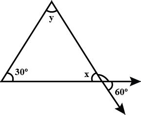 Find The Values Of The Unknown X And Y In The Following Diagram