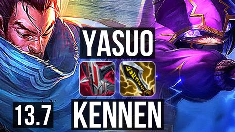 Yasuo Vs Kennen Mid 2 9m Mastery 1500 Games 3 1 6 Kr Master