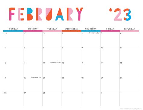 Imoms Printable Calendar