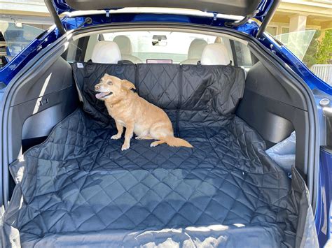 Tesla Model Y Pet Cover Rear Cargo Liner Full Seatback Coverage