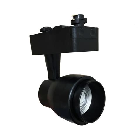 Spot Led Sur Rail W Multi Angle Cob Monophas Noir Blanc Chaud