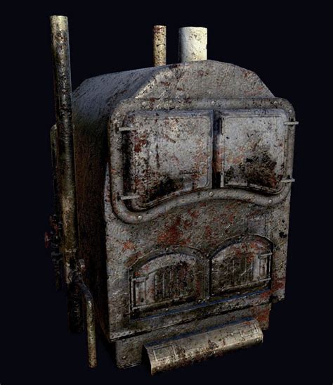 3d Model Boiler Furnace Pbr Old Textured Vr Ar Low Poly Cgtrader