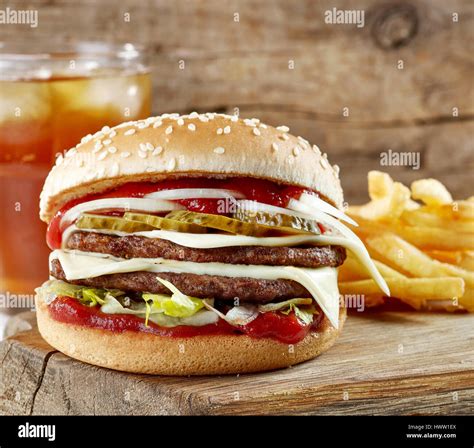 Cutting Burger Hi Res Stock Photography And Images Alamy