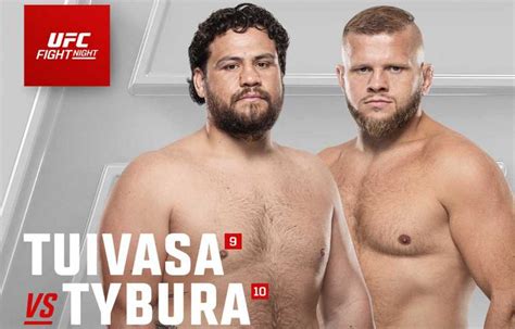 Tuivasa S Fight With Tybura Will Headline UFC Fight Night On March 16