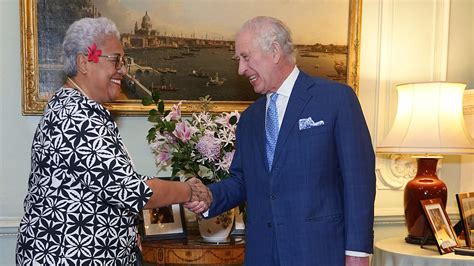 Charles Cracks A Smile As He Hosts The Prime Minster Of Samoa At