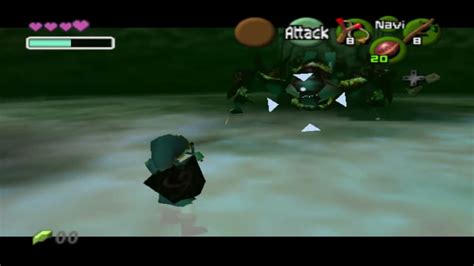 The Legend Of Zelda Ocarina Of Time Stamina Bar Beating Gohma Boss In