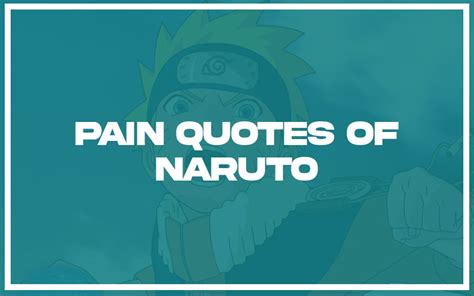 113 Best Pain Quotes Naruto With Commentary Burning For Success