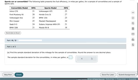 Solved Sports Car Or Convertible The Following Table Chegg