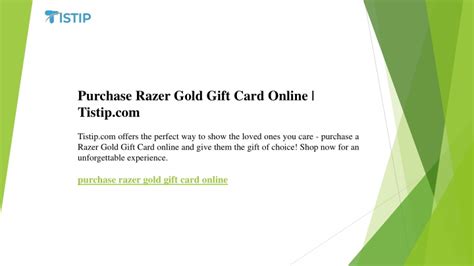 Ppt Purchase Razer Gold Gift Card Online Tistip Powerpoint