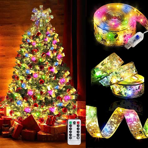 5m 50 Led Nastro Luminoso Natale Luci Natale Fata Filo Di Rame Luci