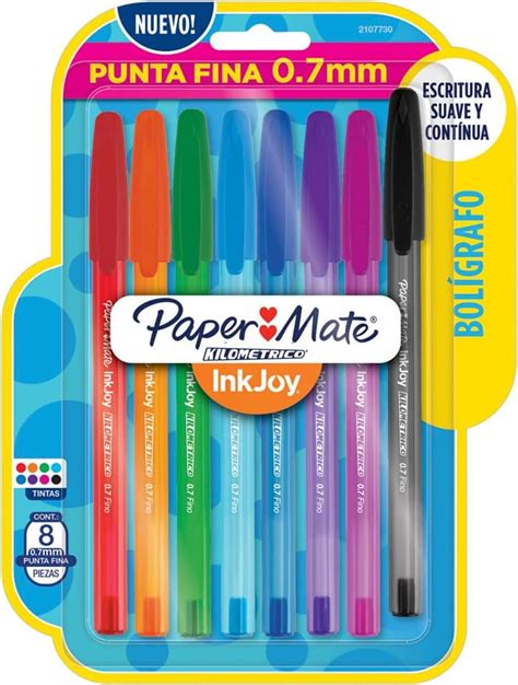 Paper Mate Bol Grafos Punta Fina Kilom Trico Piezas Amazon