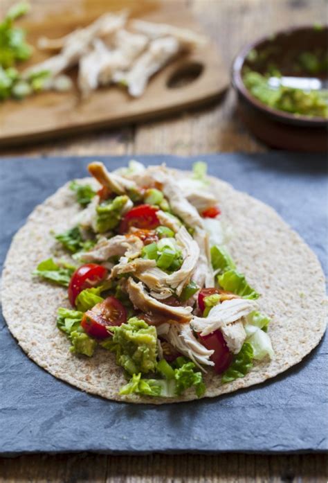 Avocado And Chicken Tortilla Wraps