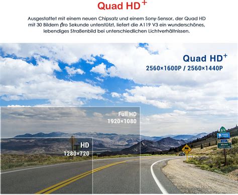 VIOFO A119 V3 Dashcam HDR QUAD HD deutscher Händler 103 95