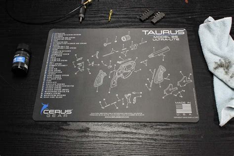 Taurus Model 85 Parts Diagram Schematic Handgun Cleaning Mat