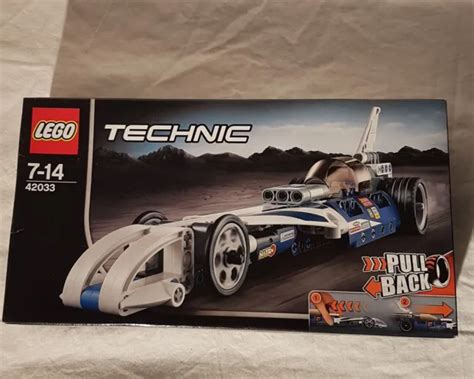 LEGO TECHNIC RECORD Breaker Pull Back Dragster 42033 Unused Unboxed