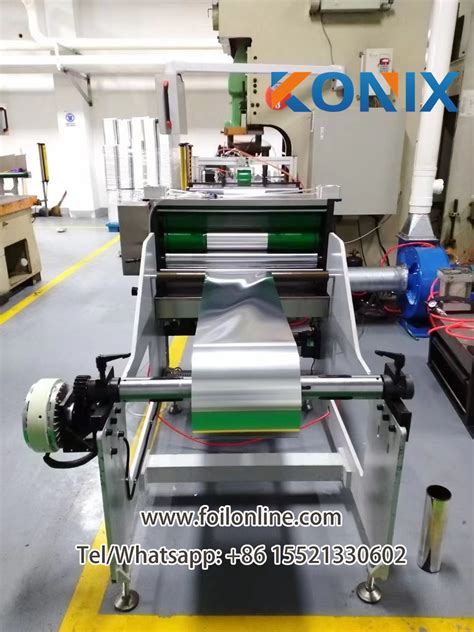 Fully Automatic Aluminium Foil Container Making Machine Konix Machinery