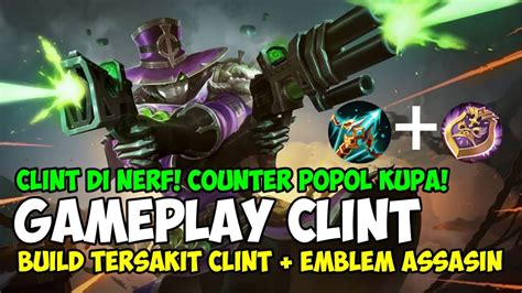 Counter Brody Popol Kupa Clint Clint Nerf Build Terbaru Gameplay