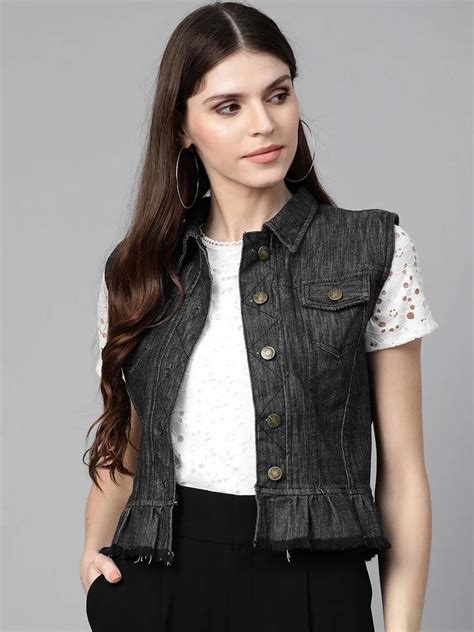 Bhama Cuture Charcoal Grey Solid Denim Jacket At Rs 99900 Lajpat Nagar 4 New Delhi Id