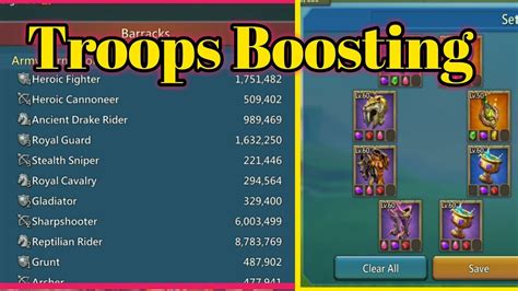 Lords Mobile Troops Boosting On Mega Rally Trap Lords Mobile