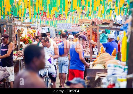 Feira Do Sao Joaquim Market In Salvador Bahia Brazil Stock Photo