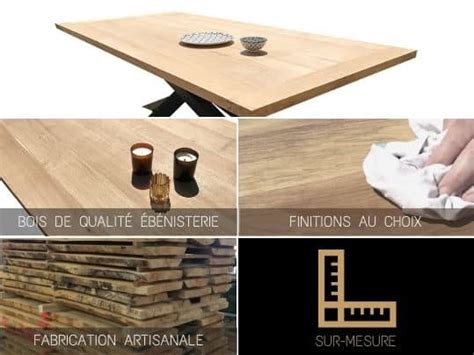 Plateau bois massif brut pour table Chêne neuf Sur mesure