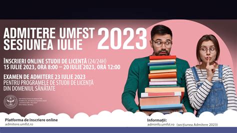 Admitere 2023 UMFST Sesiunea Iulie Blogul Studentului