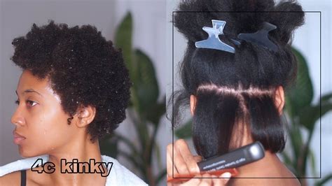 Silk Press On 4c Twa Natural Hair At Home Blowout Flat Iron J Mayo Artofit