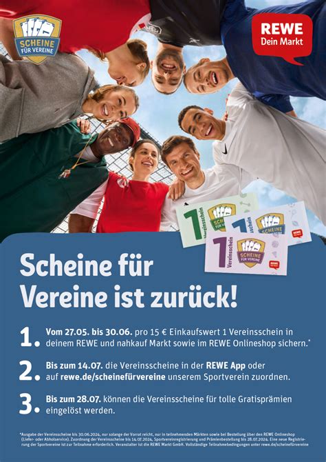 REWE Aktion Scheine für Vereine ist gestartet Eckernförder MTV