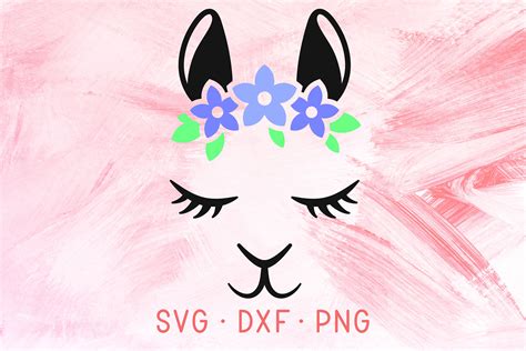 Lama Face Svg Dxf Png Cutting Files For Cricut Cute Llama Etsy