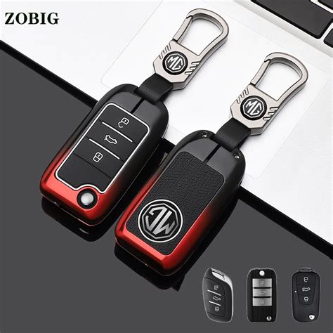 Zobig For Mg Key Fob Cover Zinc Alloy Key Case Cover Compatible With Mg